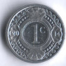 Монета 1 цент. 2014 год, Нидерландские Антильские острова.