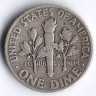 Монета 10 центов. 1946 год, США.