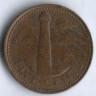 Монета 5 центов. 1996 год, Барбадос.