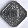 Монета 5 центов. 1971 год, Нидерландские Антильские острова.