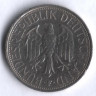 Монета 1 марка. 1972 год (F), ФРГ.
