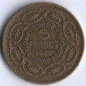 5 франков. 1946 год, Тунис (протекторат Франции).