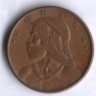 Монета 1 сентесимо. 1974 год, Панама.