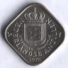 Монета 5 центов. 1976 год, Нидерландские Антильские острова.