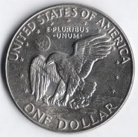 Монета 1 доллар. 1977 год, США.