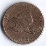 1 цент. 1857 год, США.