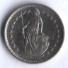 1/2 франка. 1975 год, Швейцария.