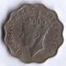 Монета 1 пиастр. 1938 год, Кипр.