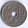 Монета 10 сантимов. 1929 год, Бельгия (Belgique).