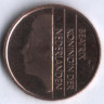 Монета 5 центов. 1995 год, Нидерланды.