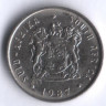 5 центов. 1987 год, ЮАР.