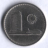 Монета 10 сен. 1967 год, Малайзия.