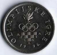 1 куна. 1996 год, Хорватия. XXVI летние Олимпийские игры в Атланте.