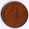 Монета 1/2 пенни. 1945 год, Южная Африка.