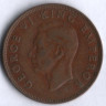 Монета 1 пенни. 1943 год, Новая Зеландия.