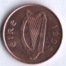 Монета 2 пенса. 1995 год, Ирландия.