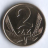 Монета 2 злотых. 1975 год, Польша.