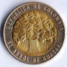 Монета 500 песо. 2009 год, Колумбия.