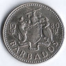 Монета 25 центов. 1980 год, Барбадос.