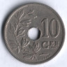 Монета 10 сантимов. 1920 год, Бельгия (Belgie).