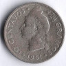 Монета 10 сентаво. 1961 год, Доминиканская Республика.