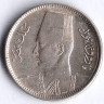 Монета 2 пиастра. 1937 год, Египет.