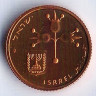Монета 10 новых агор. 1983 год, Израиль. 