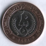 Монета 20 угий. 2010 год, Мавритания.