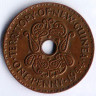 Монета 1 пенни. 1944 год, Новая Гвинея.
