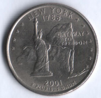 25 центов. 2001(P) год, США. Нью-Йорк.