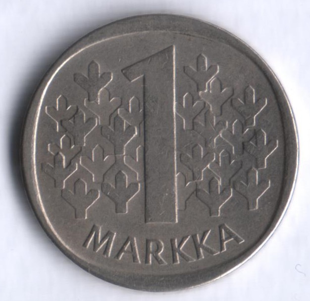 1 марка. 1980 год, Финляндия.