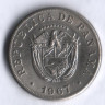Монета 5 сентесимо. 1967 год, Панама.
