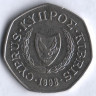 Монета 50 центов. 1998 год, Кипр.