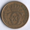 Монета 1 крона. 1925 год, Дания. HCN;GJ.