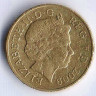 Монета 1 фунт. 2009 год, Великобритания.
