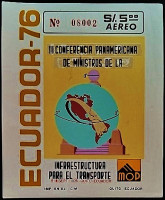 Мини-блок. "Панамериканская конференция (MOP)". 1976 год, Эквадор.