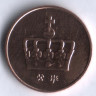 Монета 50 эре. 2001 год, Норвегия.