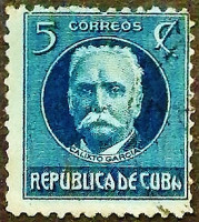 Почтовая марка. "Генерал Каликсто Гарсия". 1917 год, Куба.