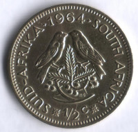 1/2 цента. 1964 год, ЮАР.