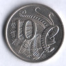 Монета 10 центов. 1980 год, Австралия.