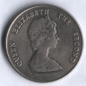 Монета 25 центов. 1981 год, Восточно-Карибские государства.