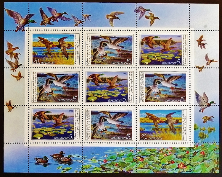 Мини-блок. "Утки". 1990 год, СССР.