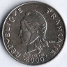 Монета 20 франков. 2000 год, Французская Полинезия.