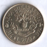 Монета 200 лир. 1994 год, Италия. Карабинеры - 180 лет основания. 