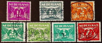 Набор марок (7 шт.). "Летающий голубь". 1928-1941 годы, Нидерланды.