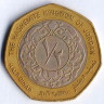 Монета 1/2 динара. 2006 год, Иордания.
