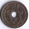 Монета 5 эре. 1938 год, Дания. N;GJ.