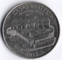 Монета 1/2 бальбоа. 2012 год, Панама. Королевский дом.
