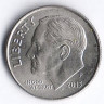 Монета 10 центов. 2013(P) год, США.