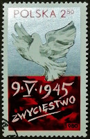 Почтовая марка. "35 лет Победы над фашистской Германией". 1980 год, Польша.